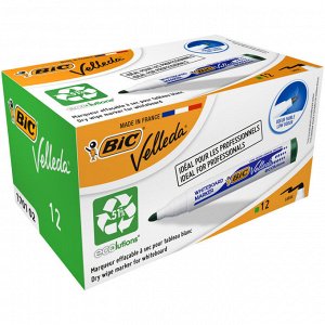 Маркер для белых досок Bic Velleda 1701 1.4-4.95 мм зеленый...