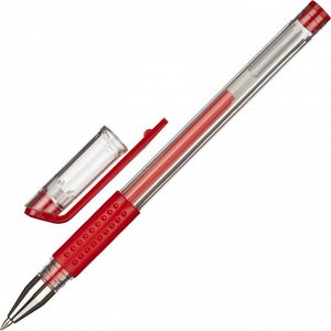 Ручка гелевая неавтоматическая Attache Gelios-010, красный, 0,5мм...