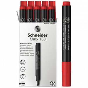 Маркер перманентный Schneider Maxx 160 3 мм красный...