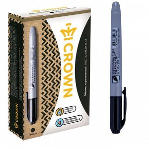 Маркер перманентный Crown Multi Marker Slim 2 мм черный...