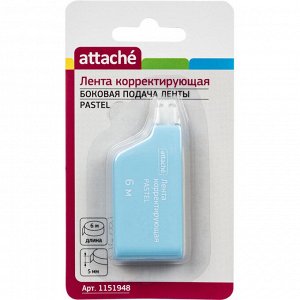 Корректирующая лента Attache 5ммх6м pastel прямоугольная форма TW...