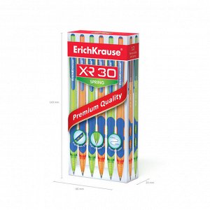 Ручка шариковая автоматическая ErichKrause XR-30 Spring, цвет чер...