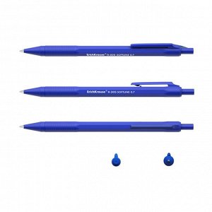 Ручка шариковая автоматическая ErichKrause R-305, цвет чернил син...