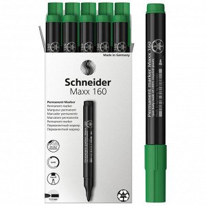 Маркер перманентный Schneider Maxx 160 3 мм зеленый...