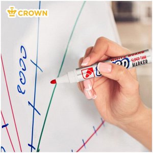 Маркер для белых досок Crown Multi Board 3 мм красный...