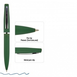 Ручка шариковая автомат PORTOFINO зеленый корп.,1 мм, синяя,20-02...