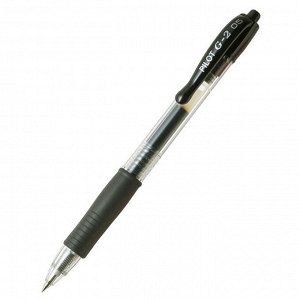 Ручка гелевая автоматическая PILOT BL-G2-5 резин.манжет.черная 0,...