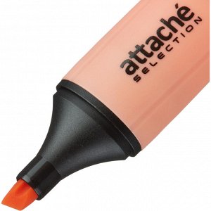 Маркер текстовыделитель Attache Selection Pastel 1-5 мм оранжевый...
