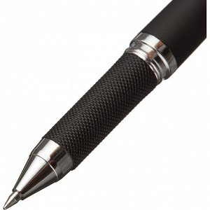Ручка гелевая неавтоматическая Attache Stream черный, 0,5мм нубук...