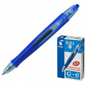Ручка гелевая автоматическая PILOT BL-G6-5 резин.манжет. син 0,3м...
