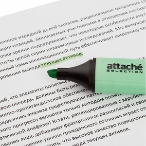 Маркер текстовыделитель Attache Selection Pastel 1-5 мм зеленый...