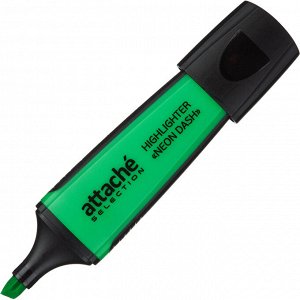 Маркер текстовыделитель Attache Selection Neon Dash 1-5мм зеленый...
