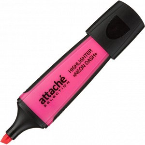 Маркер текстовыделитель Attache Selection Neon Dash 1-5мм розовый...
