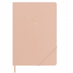 Ежедневник недатированный , пудрово-розовый, А5, 140x200мм, 136 л...
