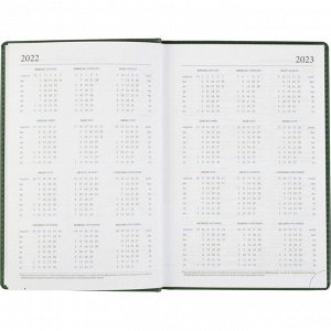 Ежедневник датированный 2022,зеленый,А5,148х218мм,176л,АТТАСНЕ Ви...