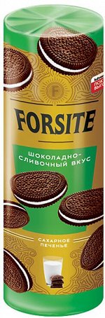 «Forsite», печенье-сэндвич с шоколадно-сливочным вкусом, 220г