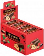 «Мэлори», мини-рулет бисквитный с клубничной начинкой, 40г (упаковка 12шт.)