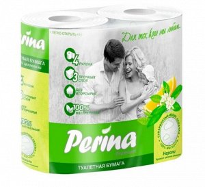 Туалетная бумага PERINA Neroli 3 сл, 4 шт