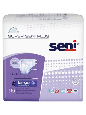 Подгузники д/взрослых Super Seni Plus Large 10 шт.