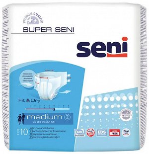 Подгузники д/взрослых Super Seni Medium 10 шт.