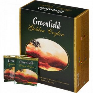 Чай Гринфилд Golden Ceylon пакет 2г*100 шт