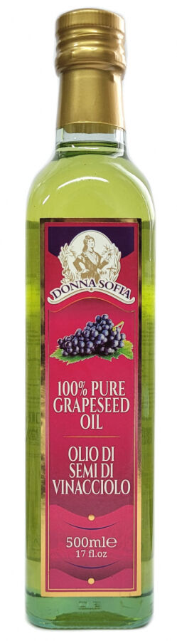 Масло из виноградных косточек рафинированное 500 мл стекло Donna Sofia