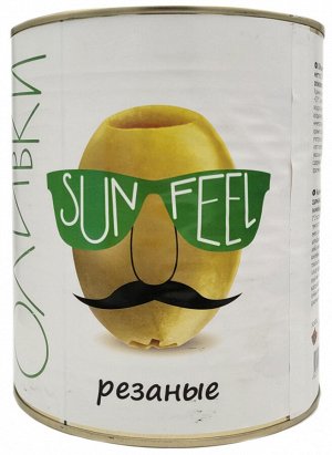 Оливки резаные 3 кг (сухой вес 1,53 кг) SUNFEEL