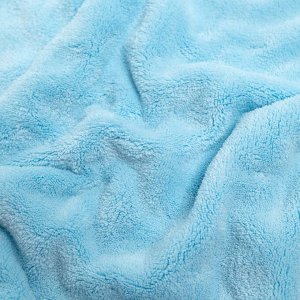 Полотенце детское Крошка Я «Зайчик», 70x140 см, цвет голубой, 100% полиэстер, 360г/м2
