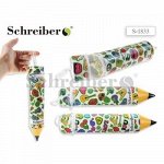 Пенал-карандаш 50х260 мм пластиковый S 1833 МОДНАЯ РАДУГА Schreiber {Китай}