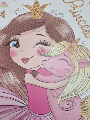 Наклейка многоразовая интерьерная «Маленькая принцесса» (2379)