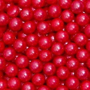 Кондитерская посыпка шарики 7 мм, красный, 50 г