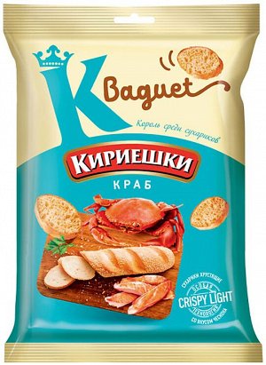 «Кириешки Baguet», сухарики со вкусом краба, 50 г