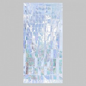 Праздничный занавес голография, 100 x 200 см, цвет серебро