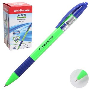Ручка шарик "ErichKrause U-209 Neon Matic&Grip. Ultra Glide Tehnology" автом. 1.0мм синяя 1/50 арт. ЕК-47614