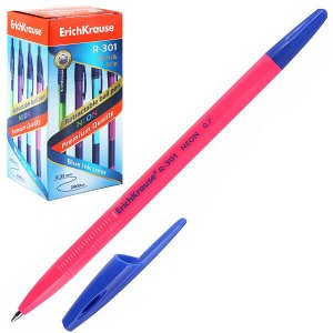 Ручка шарик "ErichKrause Neon Stick R-301" 0.7мм синяя 1/50 арт. ЕК-53342