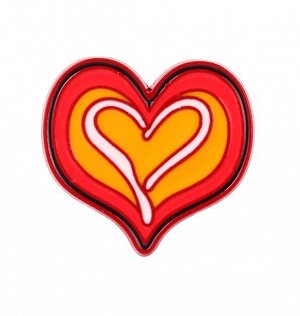 Акриловый значок "Painted heart"