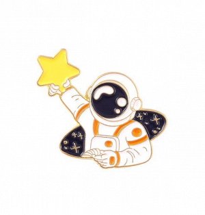 Krumpy Металлический значок &quot;Космонавт со звездой&quot;