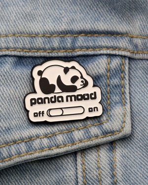 Металлический значок "Panda Mood"