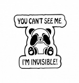 Krumpy Металлический значок &quot;Panda invisible&quot;