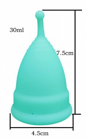 Менструальная чаша с мешочком для хранения, размер L