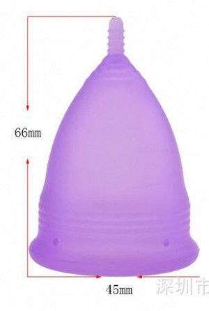Набор менструальных чаш с контейнером и мешочком для хранения, размер L