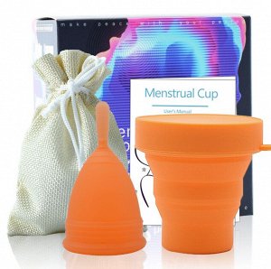 Набор менструальная чаша + мешочек +контейнер