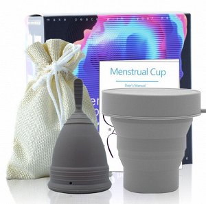 Набор менструальная чаша + мешочек +контейнер