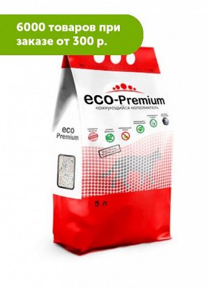 Наполнитель ECO-Premium GREEN древесный комкующийся 5 л