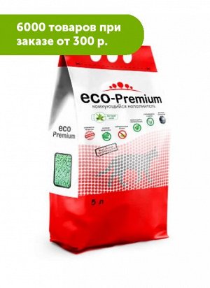 Наполнитель ECO-Premium Алоэ древесный комкующийся 5 л