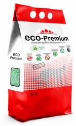 Наполнитель ECO-Premium Алоэ древесный комкующийся 5 л
