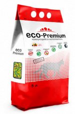 Наполнитель ECO-Premium Тутти-Фрутти древесный комкующийся 5 л