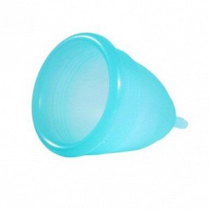 Менструальная чашка из медицинского силикона, голубая