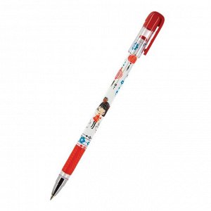 Ручка шариковая MagicWrite "Девочка с зайчиком", узел 0.5 мм, стержень синий