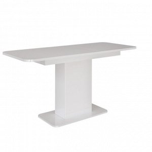 Стол кухонный на одной ножке раскладной СО-3, 1200(1500)х650х756, Белый/Белый